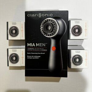 Clarisonic Mia Men Charcoal Infused Brush Head Sonic Cleansing Brush W/1 year